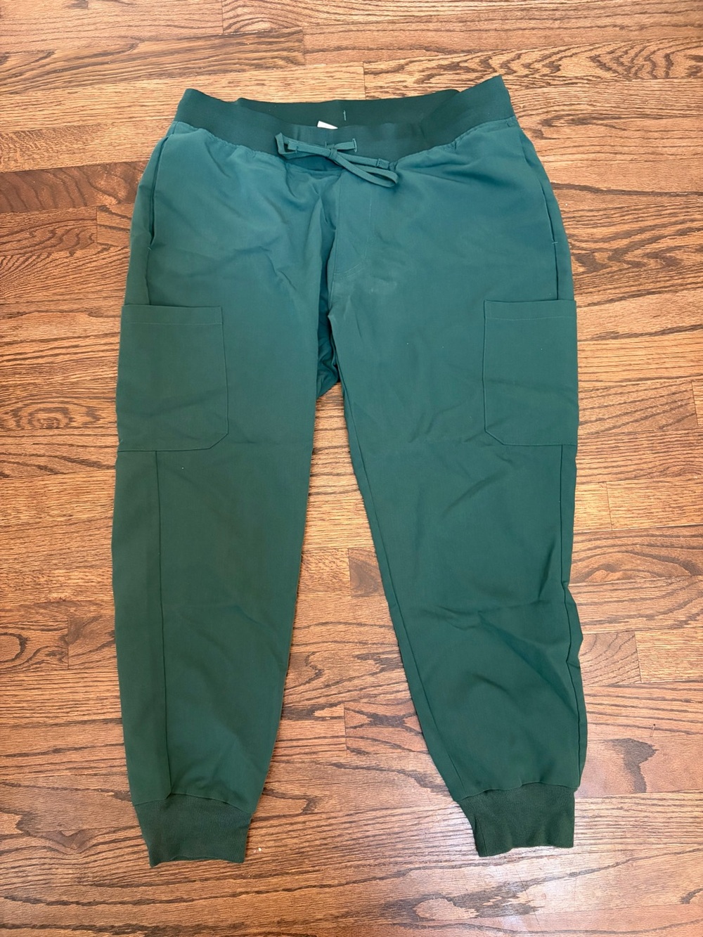 Mandala Women’s Midnight Green Cargo Jogger Pants Large Petite